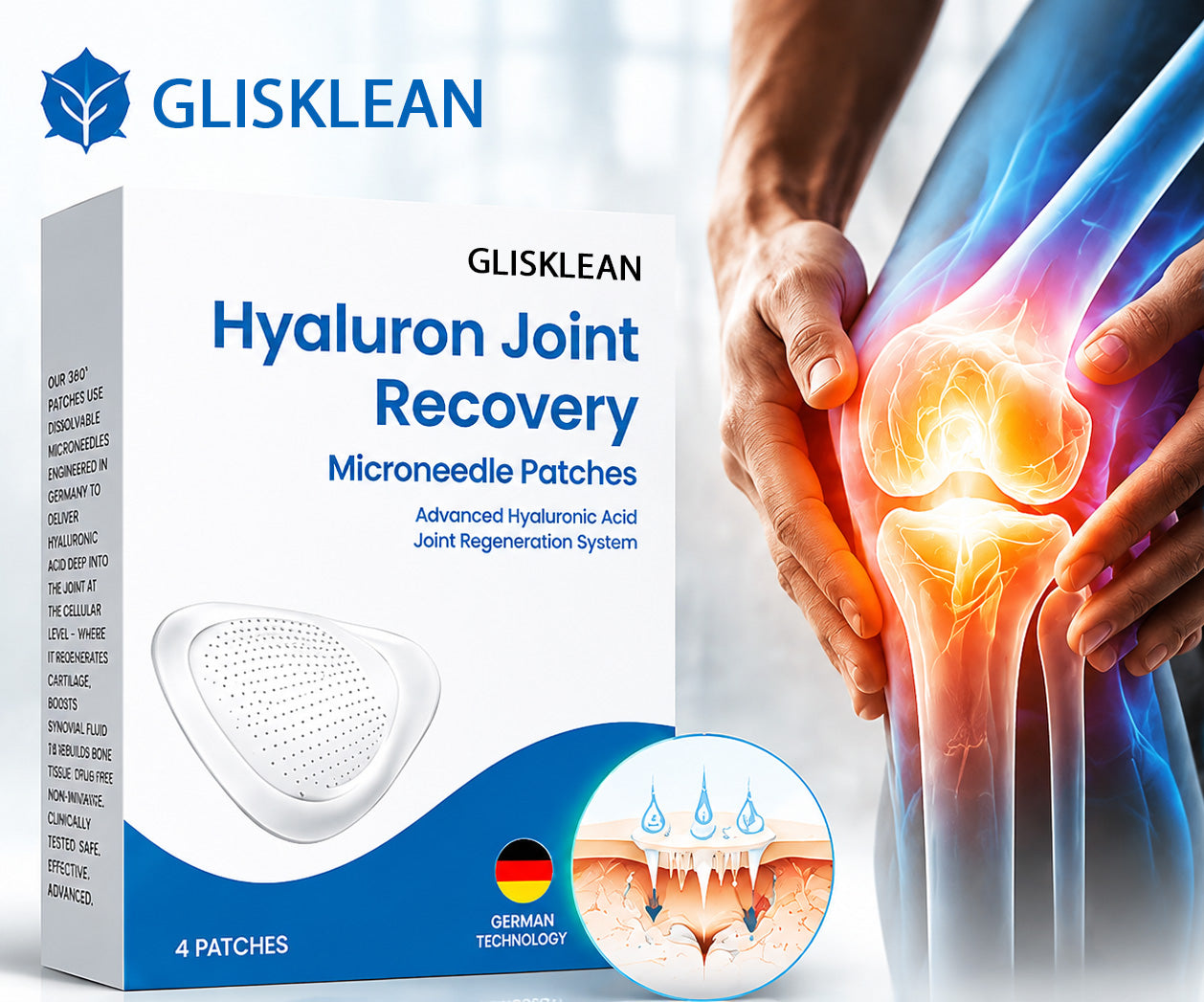 Glisklean Hyaluron Joint Recovery Patches