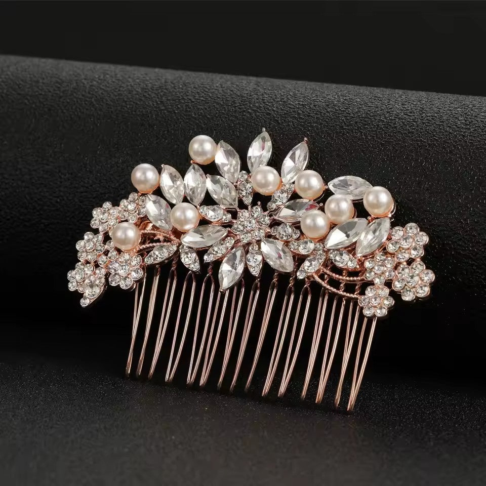 Rhinestone Simple Rose Floral Hair Accessories