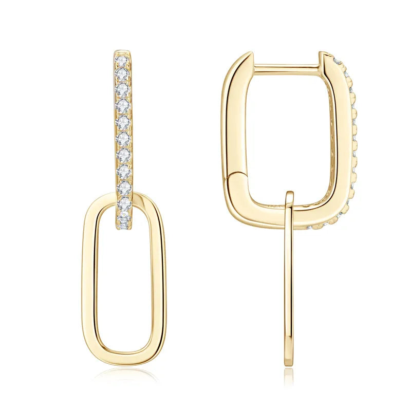 1-pair Moissanite Earrings