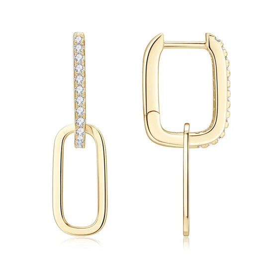 1-pair Moissanite Earrings