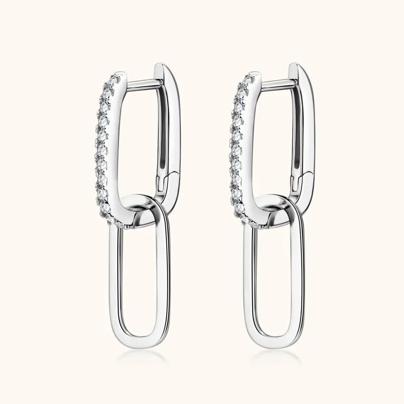 1-pair Moissanite Earrings