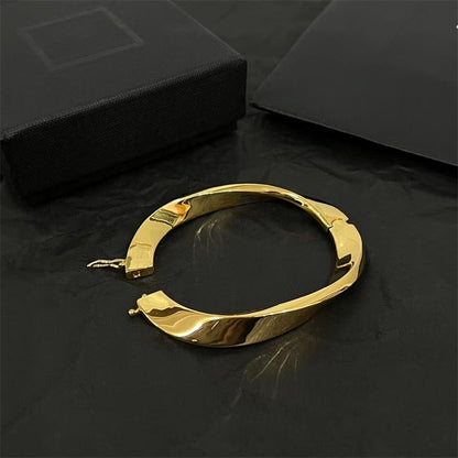 Irregular oval bracelet futuristic and unique design