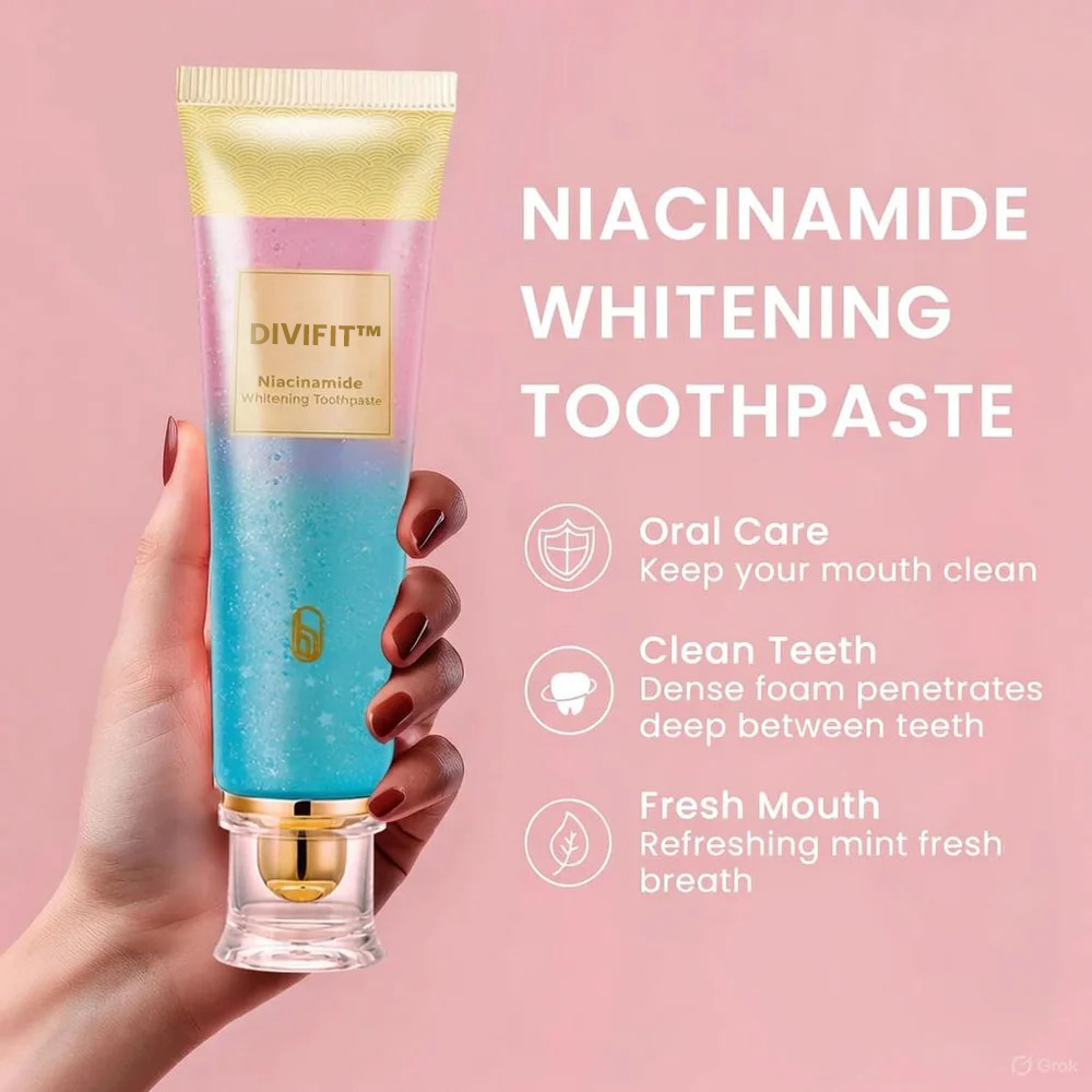 Niacinamide Whitening Toothpaste—Newly upgraded packaging✨