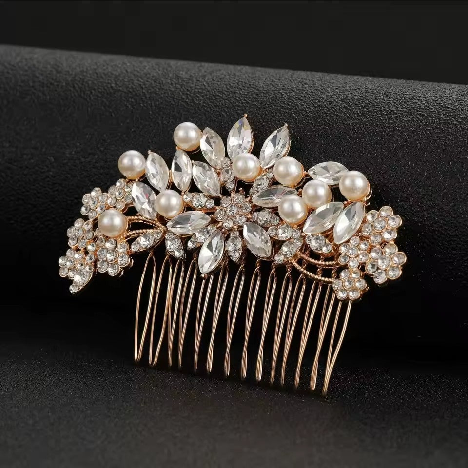 Rhinestone Simple Rose Floral Hair Accessories