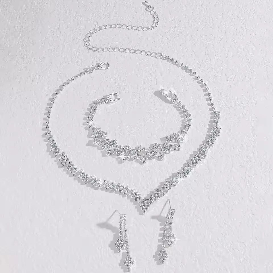 Wedding Season Women's Claw Chain Series Earrings Necklaces Bracelets