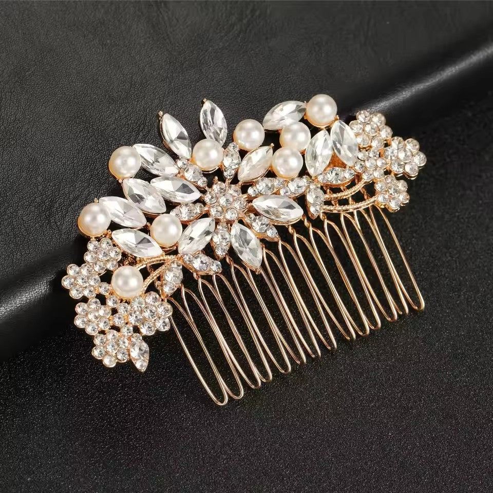 Rhinestone Simple Rose Floral Hair Accessories